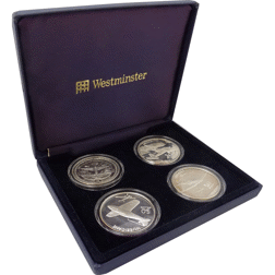Pre-Owned 1991 Marshall Islands Legends of the Air Force Silver Coin Collection - VAT Free