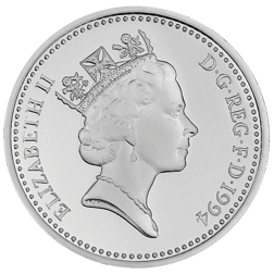 Pre-Owned 1994 UK £1 Proof Silver Coin - VAT Free