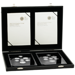 Pre-Owned 2008 UK Coinage Emblems of Britain Proof Silver 14-Coin Collection - VAT Free
