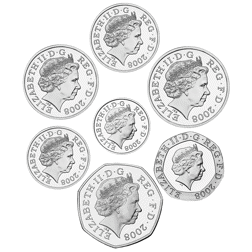 Pre-Owned 2008 UK Coinage Emblems of Britain Proof Silver 14-Coin Collection - VAT Free