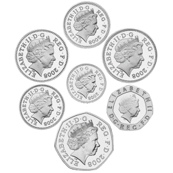 Pre-Owned 2008 UK Coinage Emblems of Britain Proof Silver 14-Coin Collection - VAT Free