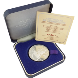 Pre-Owned 1980 Western Samoa Olympic Games $10 Silver Proof Coin - VAT Free
