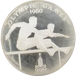 Pre-Owned 1980 Western Samoa Olympic Games $10 Silver Proof Coin - VAT Free