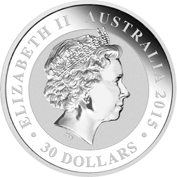 Pre-Owned 2015 Australian Kookaburra 1kg Silver Coin - VAT Free