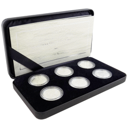 Pre-Owned 2007 UK Britannia 1/2oz Proof Silver 6-Coin Set - VAT Free
