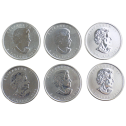 Pre-Owned Canadian Wildlife Collection 1oz Silver Coins - VAT Free