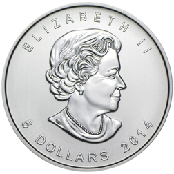 Pre-Owned 2014 Canadian Bald Eagle 1oz Silver Coin - VAT Free