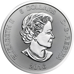 Pre-Owned 2016 Canadian Cougar 1oz Silver Coin - VAT Free