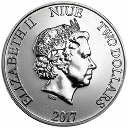 Pre-Owned 2017 New Zealand Disney Steamboat Willie 1oz Silver Coin - VAT Free