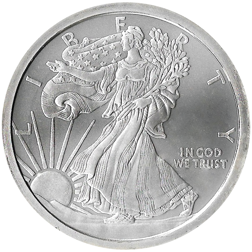 Pre-Owned Golden State Mint USA Liberty 5oz Silver Round