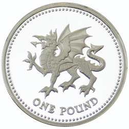 Pre-Owned 1995 UK £1 Proof Design Silver Coin - VAT Free