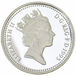 Pre-Owned 1995 UK £1 Proof Design Silver Coin - VAT Free