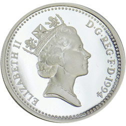 Pre-Owned 1994 UK £1 Proof Design Silver Coin - VAT Free
