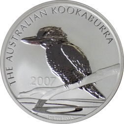 Pre-Owned 2007 Australian Kookaburra 1oz Silver Coin - VAT Free