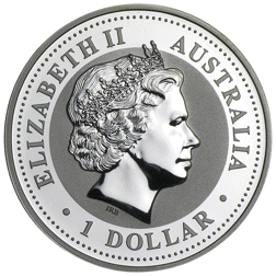 Pre-Owned 2007 Australian Kookaburra 1oz Silver Coin - VAT Free