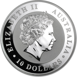 Pre-Owned 2013 Australian Kookaburra 10oz Silver Coin - VAT Free