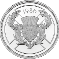 Pre-Owned 1986 UK Commonwealth Games XIII £2 Proof Design Silver Coin - VAT Free