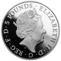 Pre-Owned 2015 UK The Royal Birth £5 Proof Silver Coin - VAT Free