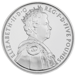 Pre-Owned 2012 UK Queen Elizabeth II's Diamond Jubilee £5 Proof Silver Coin - VAT Free