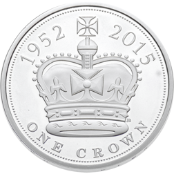 Pre-Owned 2015 UK The Longest Reigning Monarch £5 Silver Coin - VAT Free
