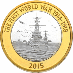 Pre-Owned UK 2015 The Royal Navy Silver Piedfort £2 Proof Coin  - VAT Free