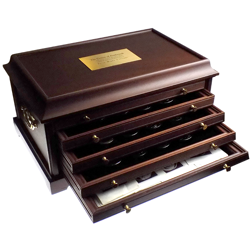 Pre-Owned 1972 - 1976 UK Rembrandt 50 Silver Proof Coin Collection Presentation Box & Certificates