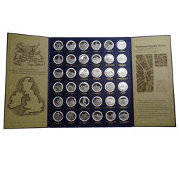 Pre-Owned UK Betjemans Bygone Britain 36 Silver Proof Coin Collection