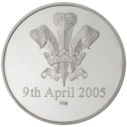 Pre-Owned 2005 Prince of Wales and Camilla Parker Bowles Silver Celebration Medal