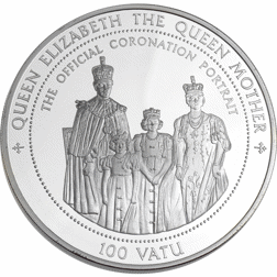 Pre-Owned 1995 Vanuatu 100 Vatu 5oz Silver Coin - VAT Free