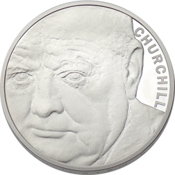 Pre-Owned 2015 UK Death of Winston Churchill £5 Piedfort Proof Silver Coin - VAT Free