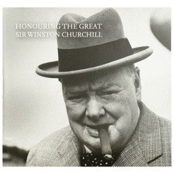 Pre-Owned 2015 UK Death of Winston Churchill £5 Piedfort Proof Silver Coin - VAT Free