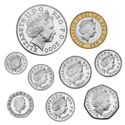 Pre-Owned 2000 UK Millennium Proof Silver Coin Collection - VAT Free