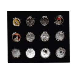 Pre-Owned 2003 New Zealand The Lord Of The Rings Scenes in Silver 24-Coin Collection - VAT Free