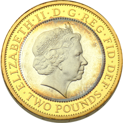 Pre-Owned 2008 UK Olympic Games Handover Ceremony £2 Piedfort Proof Silver Coin - VAT Free