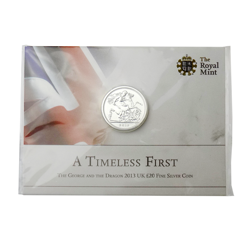 Pre-Owned 2013 UK 'A Timeless First' £20 Fine Silver Coin - VAT Free