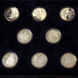 Pre-Owned 2006 UK Queen Elizabeth II 80th Birthday Crown Proof Silver 17-Coin Collection - VAT Free