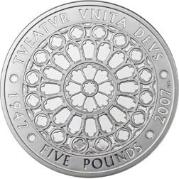 Pre-Owned 2007 UK Diamond Wedding £5 Crown Piedfort Proof Silver Coin - VAT Free