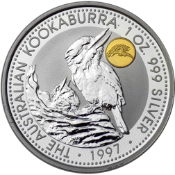 Pre-Owned 1997 Australia Kookaburra Phoenix Privy Mark 1oz Silver