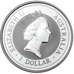 Pre-Owned 1997 Australia Kookaburra Phoenix Privy Mark 1oz Silver