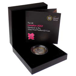Pre-Owned 2012 UK Olympic Games Handover Ceremony To Rio £2 Silver Proof Coin - VAT Free