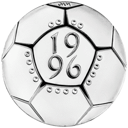 Pre-Owned 1996 UK 'A Celebration of Football' £2 Piedfort Proof Silver Coin - VAT Free