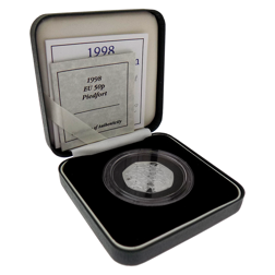 Pre-Owned 1998 UK 25th Anniversary of EEC 50p Silver Proof Piedfort Coin - VAT Free