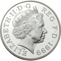 Pre-Owned 1999 - 2000 UK Millennium £5 Proof Silver Coin - VAT Free