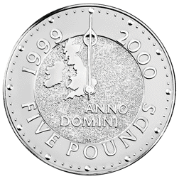 Pre-Owned 1999 - 2000 UK Millennium £5 Proof Silver Coin - VAT Free
