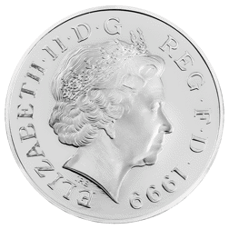 Pre-Owned 1999 - 2000 UK Millennium £5 Proof Silver Coin - VAT Free