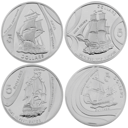 Pre-Owned 2002 Australia Masterpieces in Silver - 'Voyages Into History' Silver Proof 4-Coin Collection - VAT Free