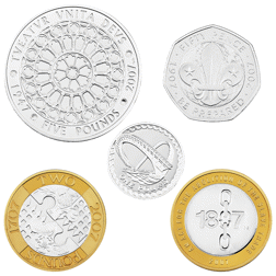 Pre-Owned 2007 UK The Piedfort Collection Proof Silver 5-Coin Set - VAT Free