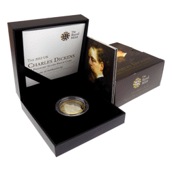 Pre-Owned 2012 UK 200th Anniversary Of Charles Dickens £2 Silver Piedfort Proof Coin - VAT Free