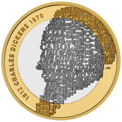 Pre-Owned 2012 UK 200th Anniversary Of Charles Dickens £2 Piedfort Proof Silver Coin - VAT Free