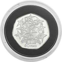 Pre-Owned 1998 UK EEC 50p Proof Silver Coin - VAT Free